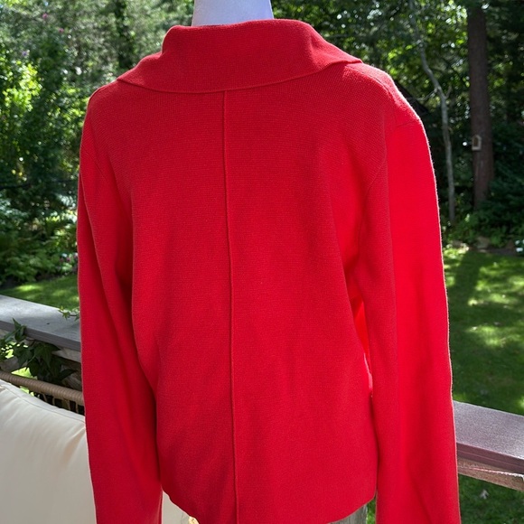 Rachel Zoe knit jacket / fire engine red - Picture 4 of 7